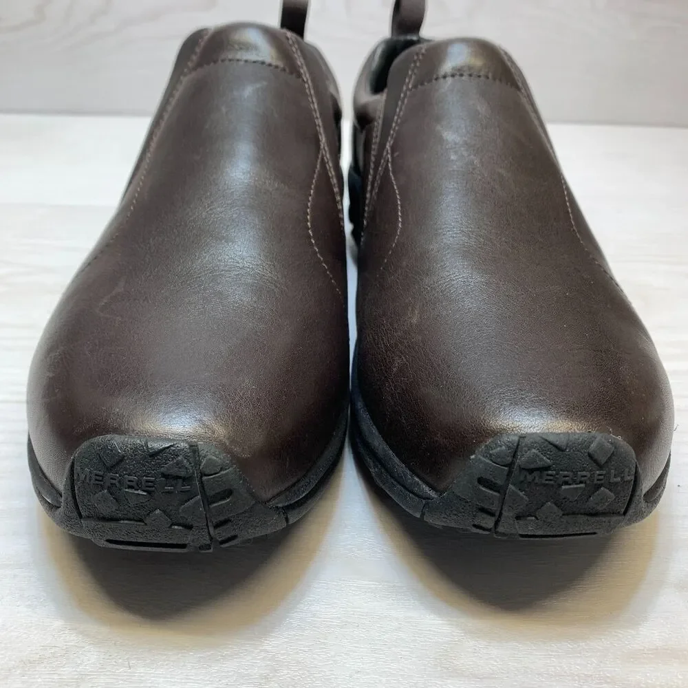 Merrell Jungle Moc Casual Shoes Men's Size 13 Brown Leather Comfort Slip On - Picture 5 of 8